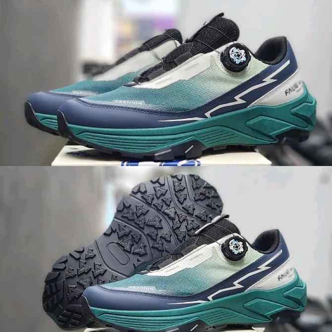 Flash Sale Sepatu Sport Jogging Running Olahraga Tracking Sepatu Sport Pria Tali Putar Sepatu Sport 