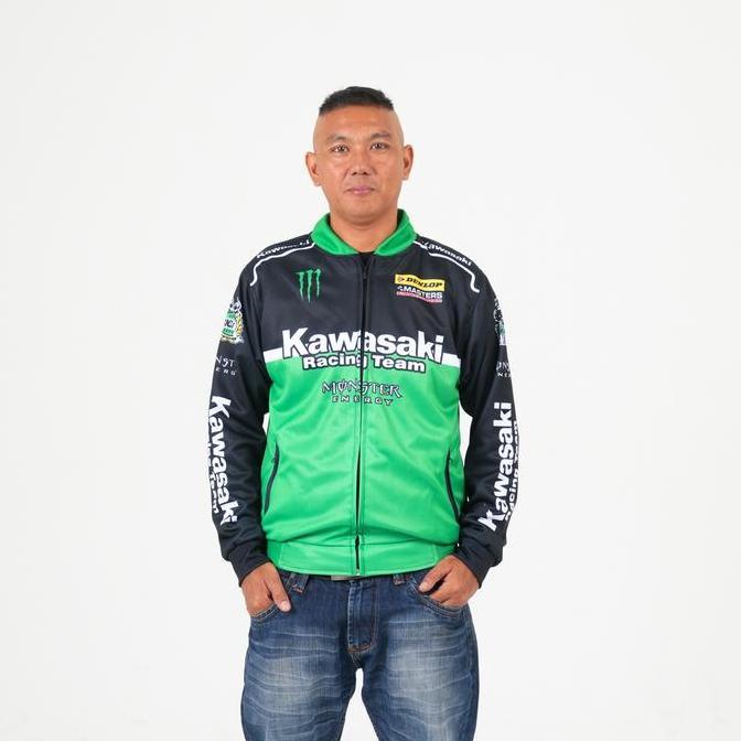 Racing Division Jaket KAWASAKI Vintage Windbreaker Original Sport