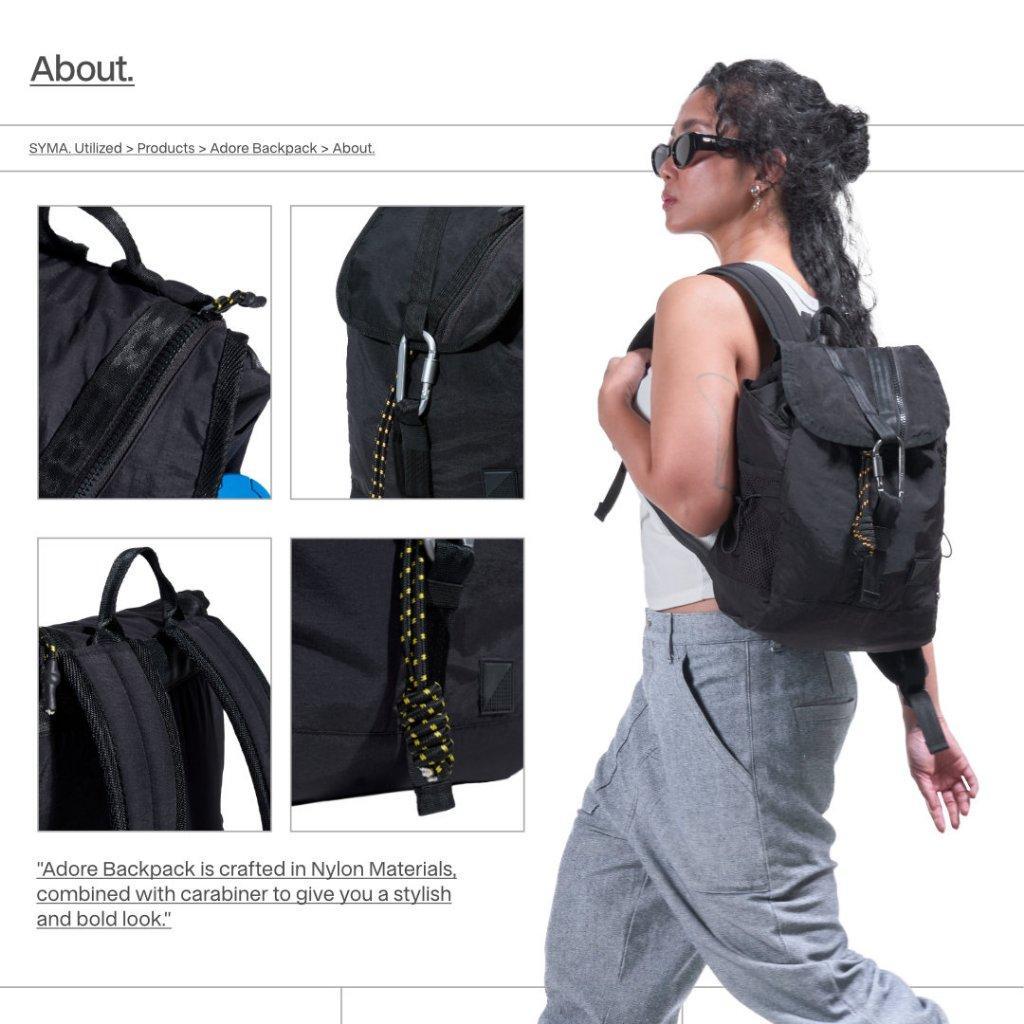 Syma. Adore Backpack Black
