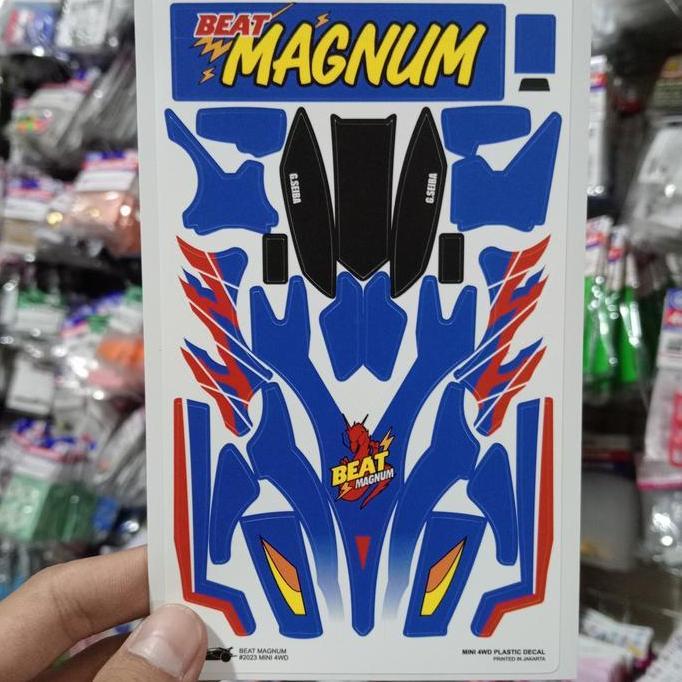 DECAL MINI 4WD BEAT MAGNUM / STICKER TAMIYA BEAT MAGNUM