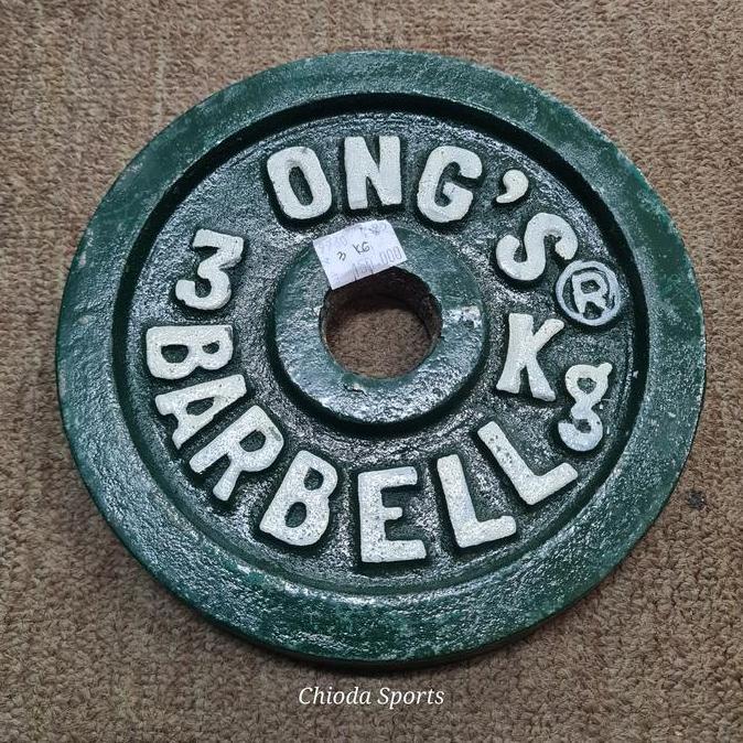 Barbel Barble Dumble Dumbel Lempengan Besi Lokal 3kg 3 Kg