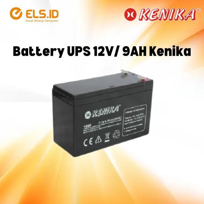 PROMO KENIKA BATTERY UPS 12V/9AH SEALED LEAD ACID P12V/9AH TERLARIS