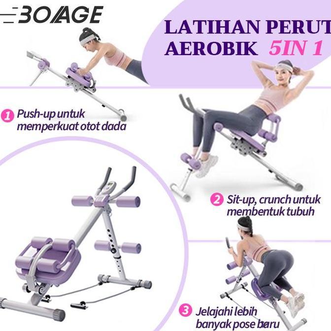perut malas mesin/Olahraga Peralatan Kebugaran Rumah Wanita Perut Roll Mesin Perut Abdominal Curling