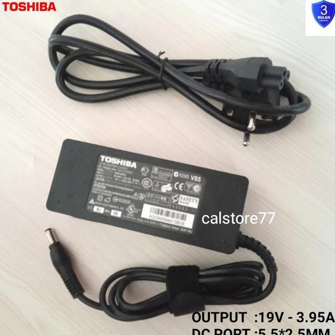 TERBARU - Adaptor Laptop Toshiba 19v-3.95A