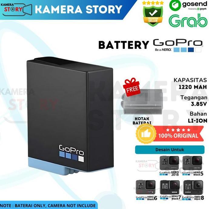 Battrey / Batre / Baterai / Batrei Gopro Hero 5  / Gopro Hero 6  / Gopro Hero 7 / Hero 8 Black / Her