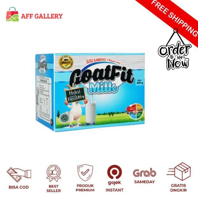 Milkwiol- Susu Kambing Etawa Goatfit Milk Original 10 Sachet / Goat Fit