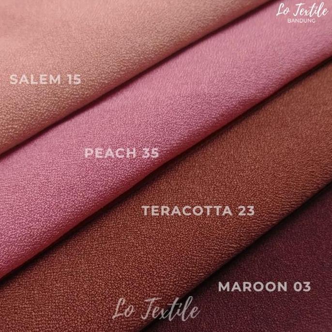 Kain Lady Zara Ity Crepe Premium 1 Meter Bahan Gamis Meteran Original