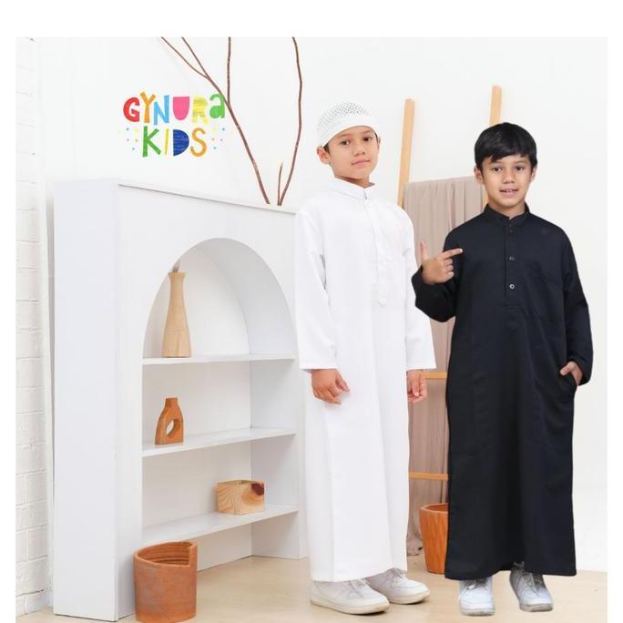 Jubah Gamis anak laki-laki usia 3 - 15 tahun | Gamis putih anak laki-laki tanggung | Baju umroh
