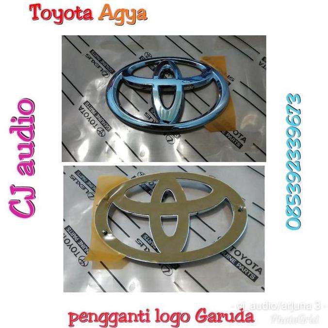 Emblem Agya-Emblem Logo Toyota Agya Depan-Original Termurah