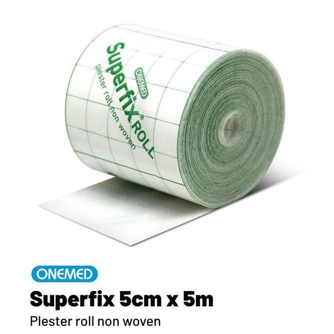 Plester Putih Elastis SUPERFIX Roll Non Woven | Plester Fiksasi Pembalut Luka P3K