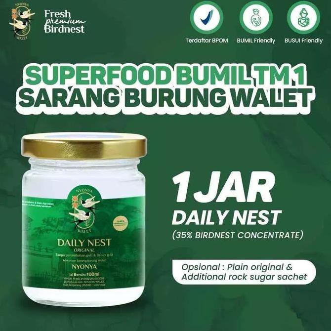 Grildd- Nyonya Walet - Minuman Sarang Walet - Bird Nest Drink - Daily Nest Drink (35% Bird Nest) - S