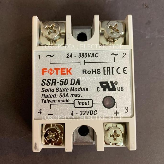 Otopilot- Fotek Ssr-50 Da 100% Original Taiwan Ssr50Da Ssr-50Da Garansi Uang Kembali Jika Palsu