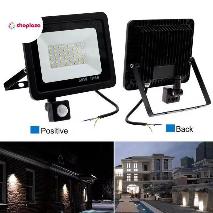 Lampu Sorot Pir Sensor Gerak Induksi Sensor Cahaya Outdoor 220V AC Led Floodlight Induction