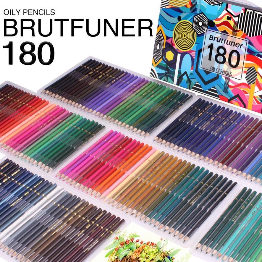 [DAS] Pensil Warna Brutfuner Painting Oil Pencil Artist Color Set 180