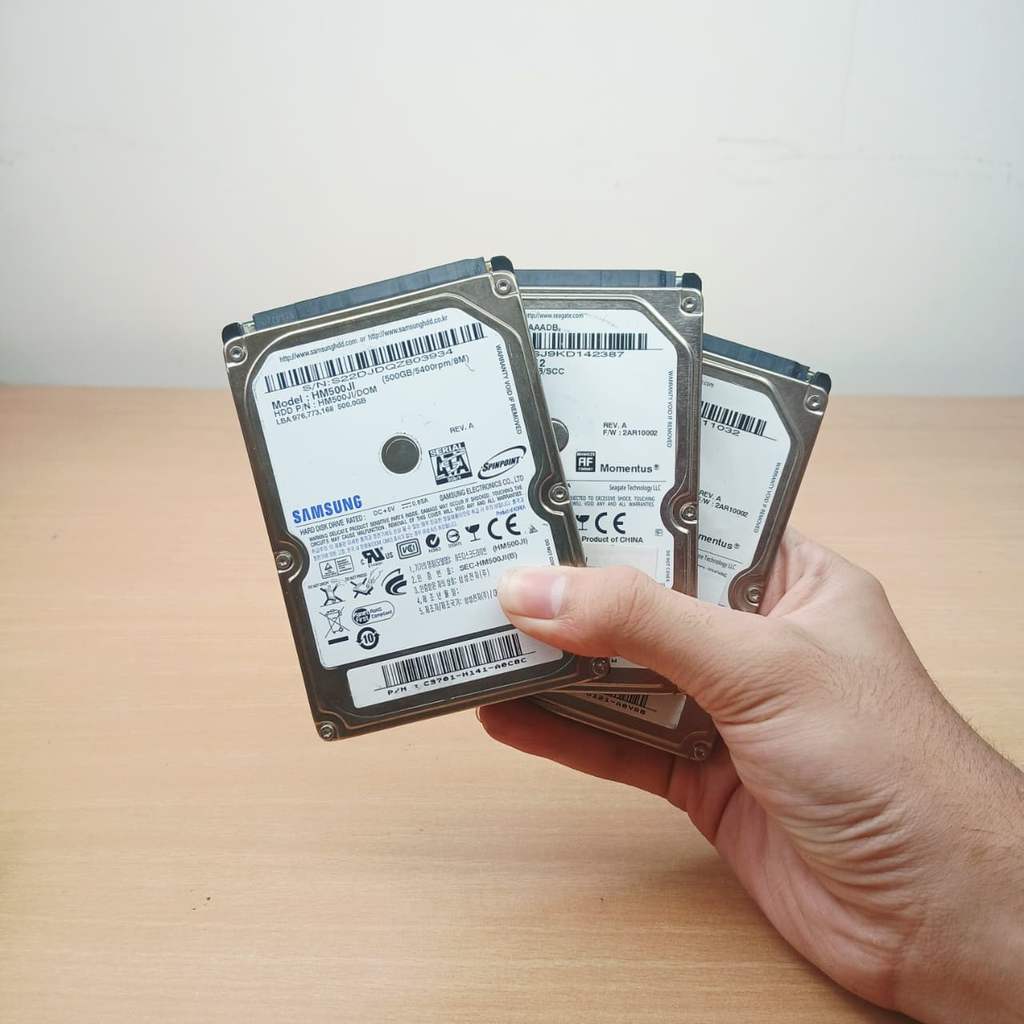 Hardisk Laptop 2.5 Inch 500GB Merk Random – Second Normal Bergaransi