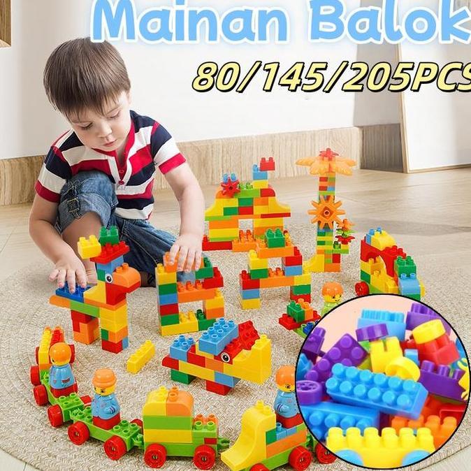 Mainan Edukatif Mainan Balok Susun Anak Mainan Bricks Balok Mainan Blok Balok Susun Brick Diy Balok 