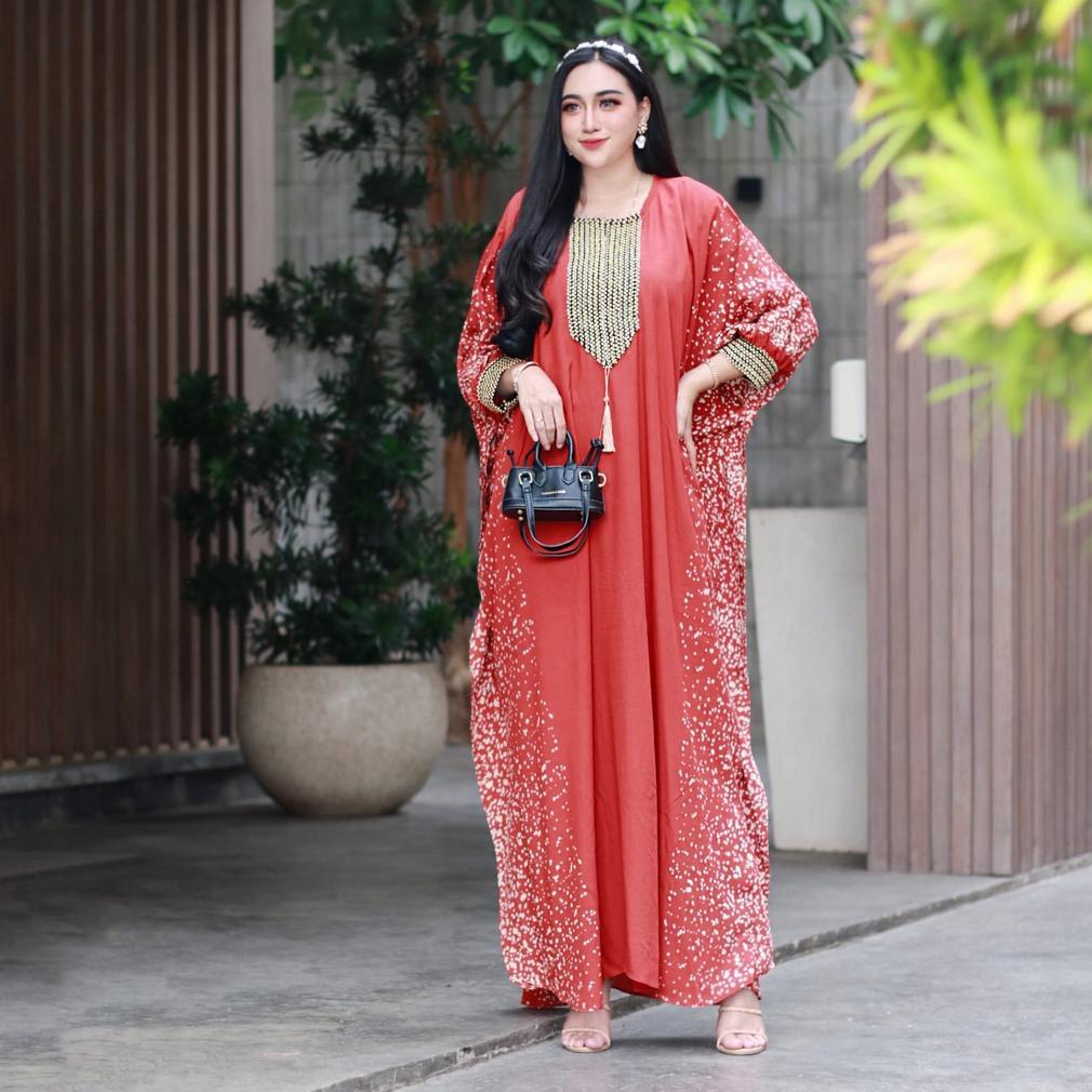 CUCI GUDANG Kaftan Batik Kaftan Gamis Jumbo - Kaftan Rayon - Gamis Renda Sultan viral