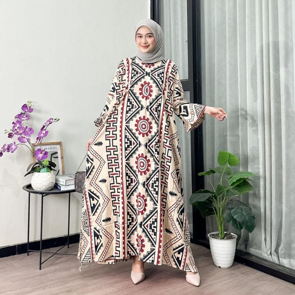 TERBARU KAFTAN SEMPROT BAHAN RAYON SUPER JUMBO LD 160cm BAJU MUSLIM KEKINIAN