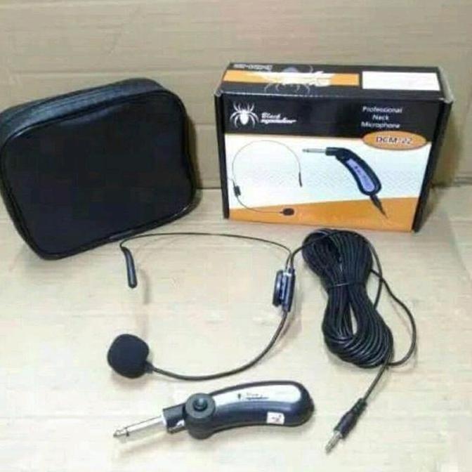 Yoiyoman- Mic Bando Kabel Black Spider Dcm 22 Mic Kabel