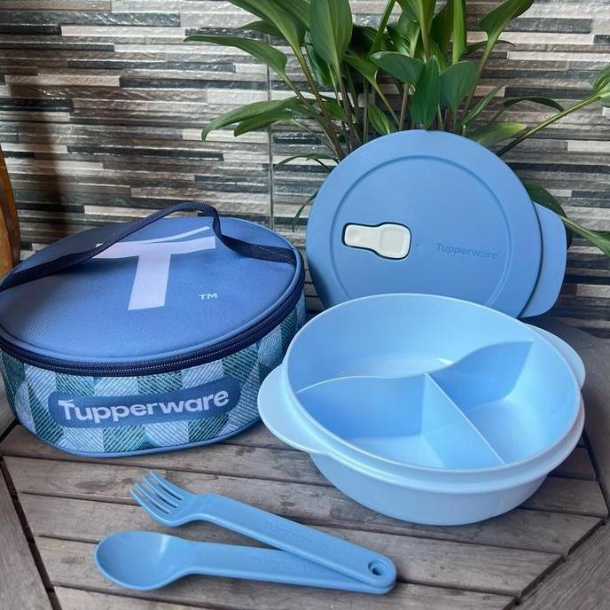 TUPPERWARE ORI, crystalwave lunch set
