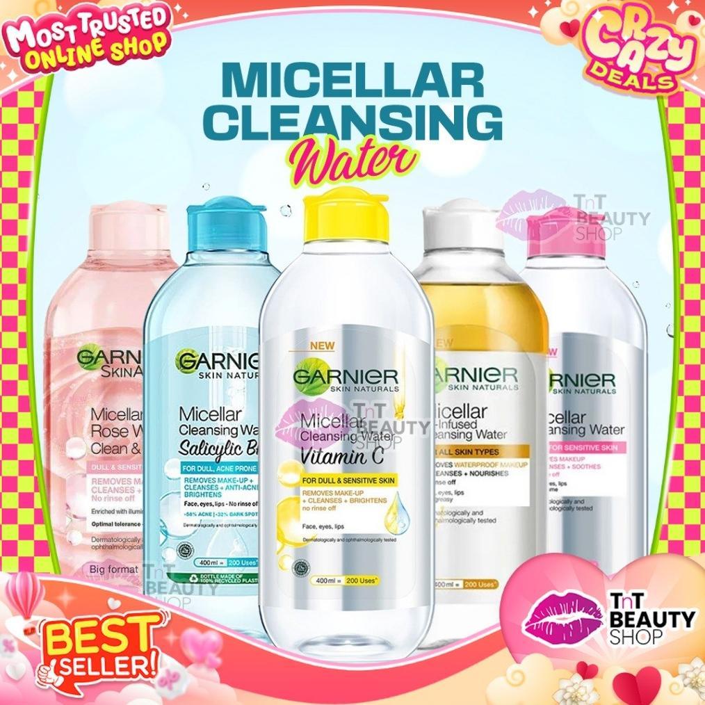 Garnier Micellar Cleansing Water | Garnier Micelar Water Biphase oil - 400 ml | TnT Beauty Shop
