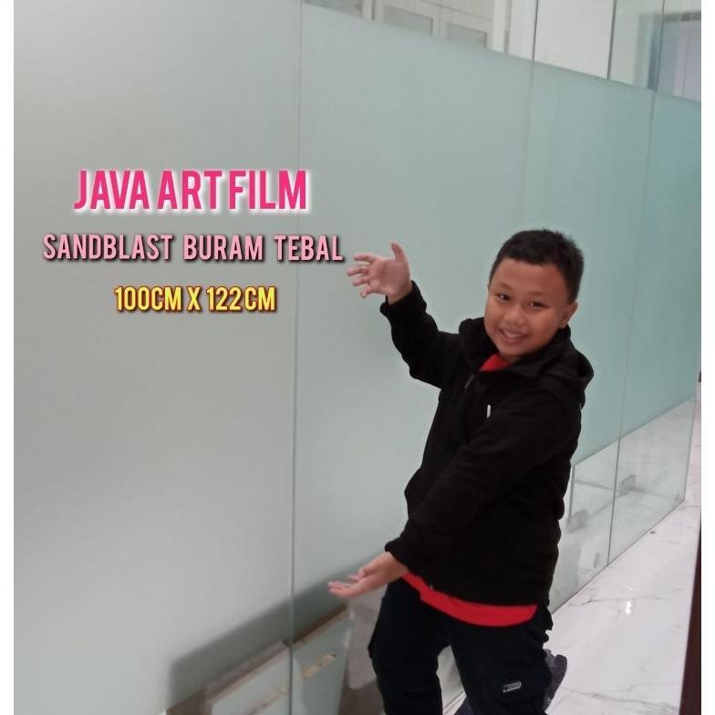 Sticker / stiker kaca film sandblast buram / merk ruisitu jt215 / jual meteran