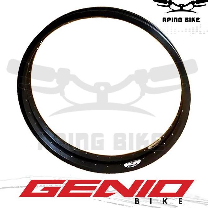Velg Alloy Genio 20 36H Hitam Rims Sepeda Pelek Aloy Sepeda