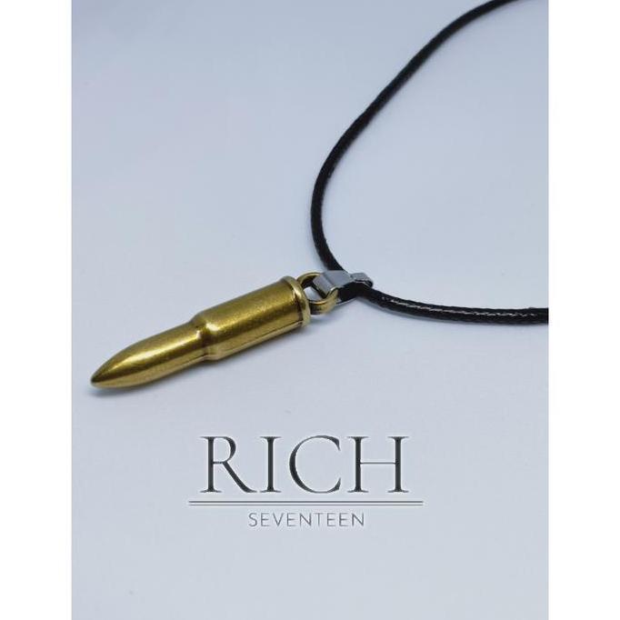 DV381 - Kalung Titanium Kalung Peluru Liontin Peluru Pria 007