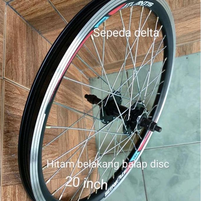 VELG JADI SEPEDA 20 INCH ALLOY DOUBLE WALL DEPAN ATAU BELAKANG