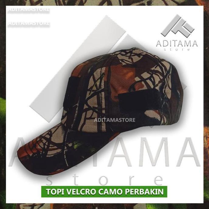 DF144 - Baju Kaos Hoodie Lengan Panjang Topi Buff Camo Perbakin  Pria  Motif