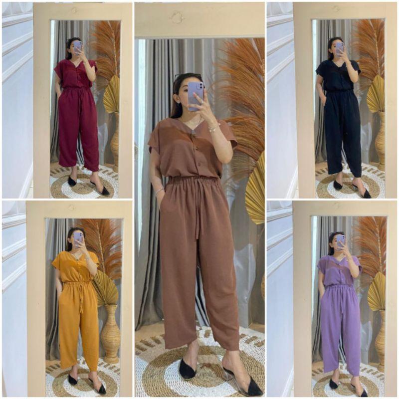 One Set Tania Andin Bahan Cringkle Ld 110//Setelan Atasan Crincle/Atasan Cringkel