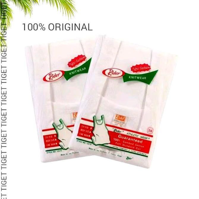 DB159 - 1 pcs Kaos dalam singlet pria cowok dewasa Remaja rider Original size 32 34 36 38 40 42 XL X