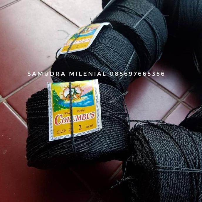 Hikway- Tali Tambang 2Mm / Tali Tambang Kecil 2 Mm Hitam Colombus Bagus