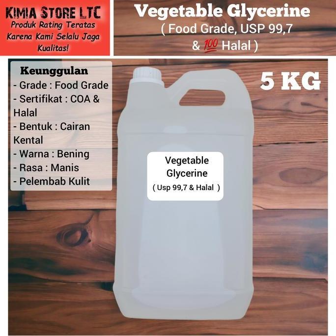 Gliserin 99,5%/ Glycerol 99,5% / Glycerin Vegetable 5kg 99,5% terlaris