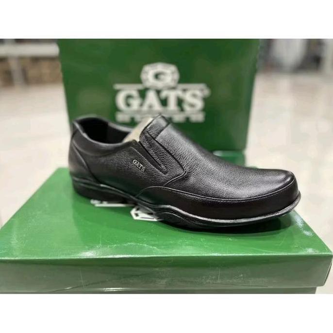 Sepatu kulit Gats GI 7221 hitam 38-43 sepatu pantofel pria original Shoes terlaris