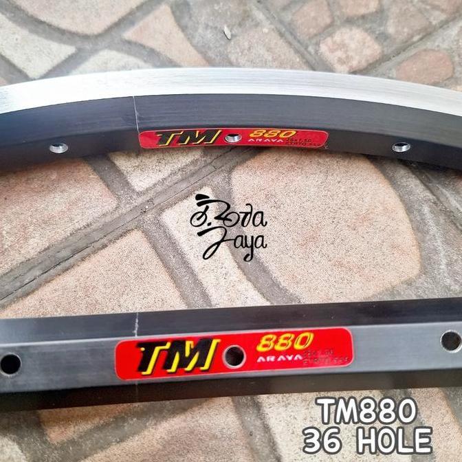 VELG RIMS Sepeda ARAYA 26 TM880 36H ALLOY HITAM CNC