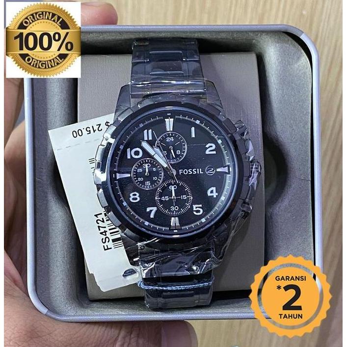 Fs4721 Dean chronograph Black 45mm Original terlaris