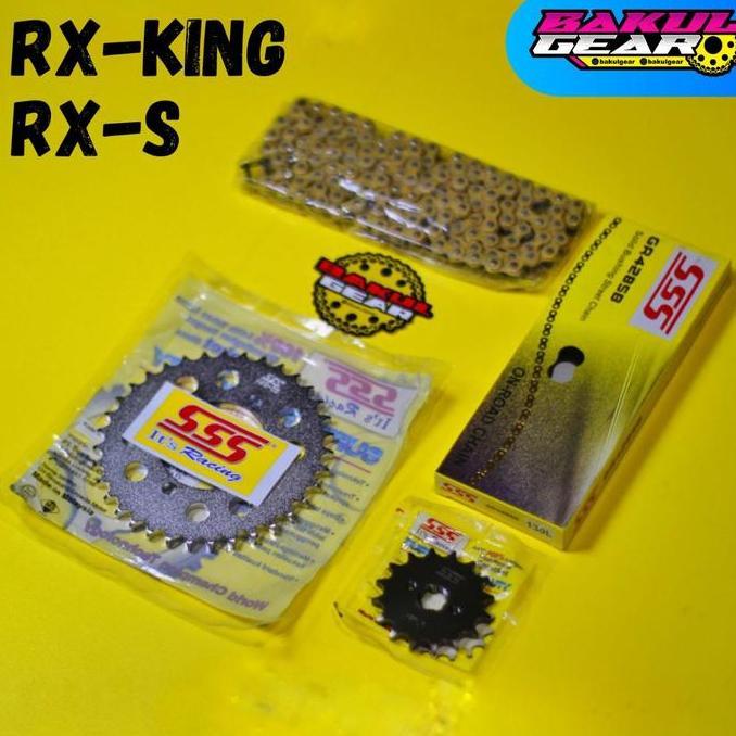 warungabahgaleh - gear set rantai sss rx king rxs 428 415 original