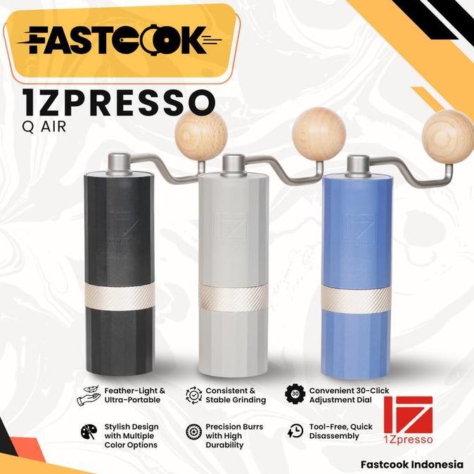 Grinder Kopi 1ZPRESSO Q Air Coffee Grinder Manual terlaris