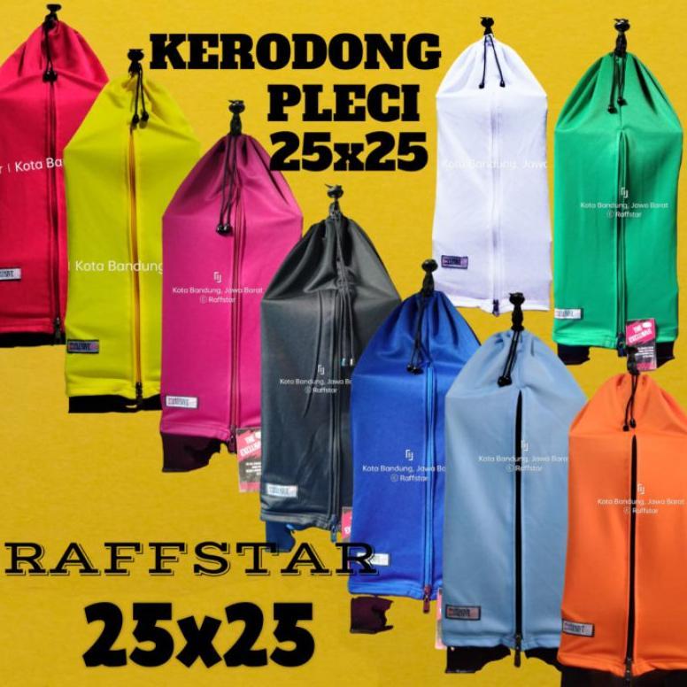 Kerodong Pleci Kotak 25x25 30x30 Warna Beragam