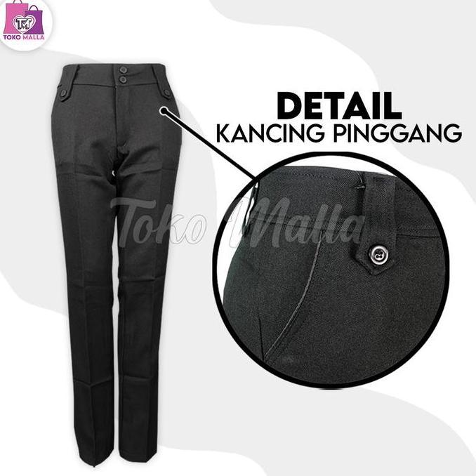 Lansungkirim- Setelan Blazer Set Wanita Satu Set Blazer & Celana Formal Model Kancing Pingang Blezer