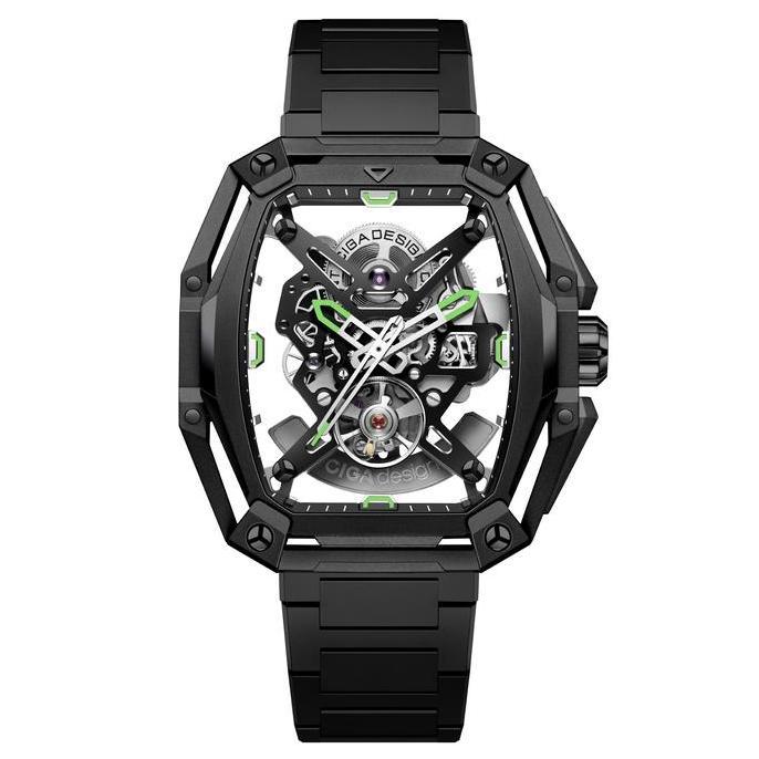 Jam Tangan CIGA DESIGN Z Hunter Black Automatic Skeleton terlaris