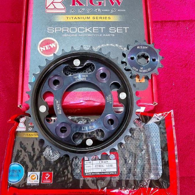 warungabahgaleh - gear set gear paket rantai blade revo kgw  motorcycle