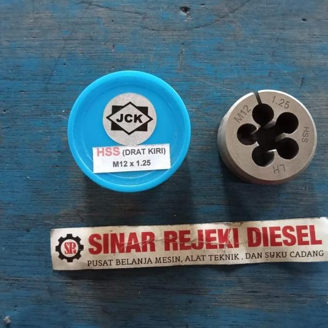 :::::::] Mata Senai Drat kiri M12 x 1.25 Baut Drat Snei Snai Kiri Dies M12x1.25