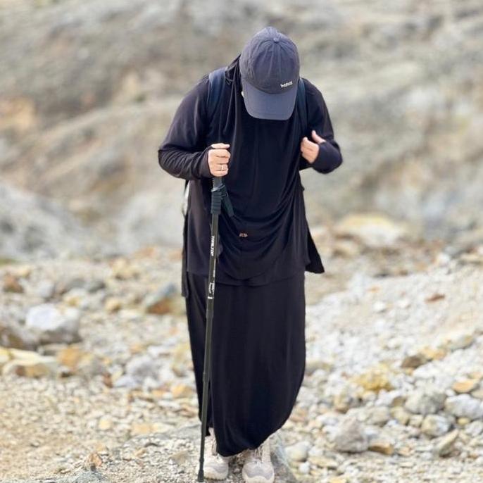 HijabByDara - Gamis Olahraga Muslimah Syari Bahan Jersey Ity Baju Gamis Olahraga Set Hijab