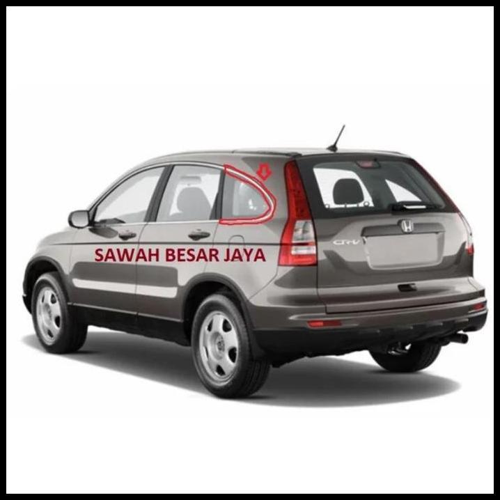 TERLARIS LIST LIS GARNISH CHROME KACA MATI QUARTER BELAKANG CRV RE GEN 3