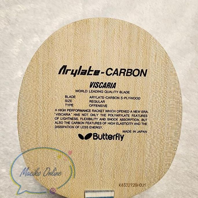 Butterfly Viscaria ST~ Kayu Bet Pingpong Butterfly Viscaria ST