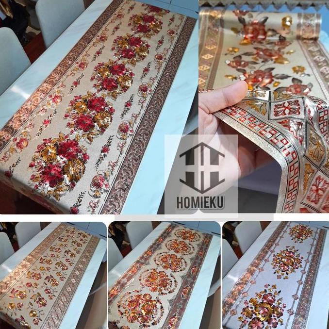 parabeanstore - taplak meja tamu aesthetic mewah panjang 1 2 3 4 5 meter dimensi mewah anti air homi