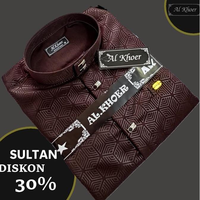 kemeja sultan kemko pria dewasa kemko kurta sultan embos lengan panjang Hijau Hitam Koko Abu Biru Ka