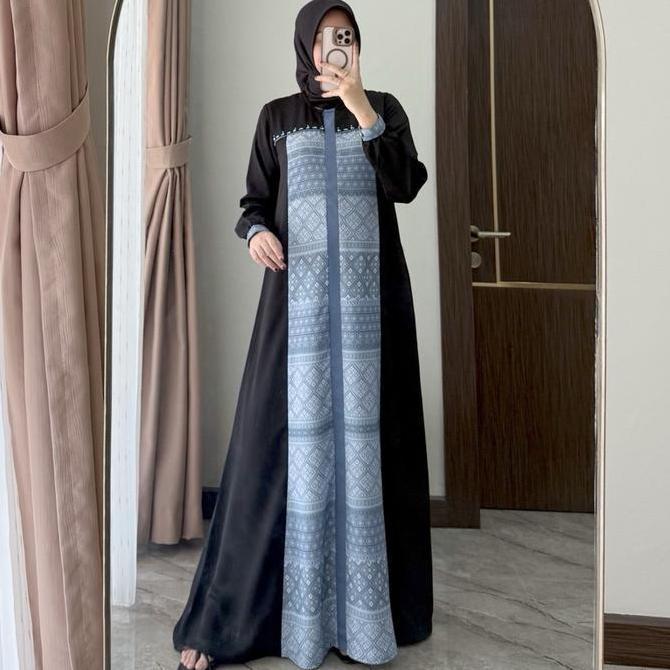 MELVA DRESS - Dress Wanita Gamis muslim New Collection Kantong Mewah Nyaman Wudhu